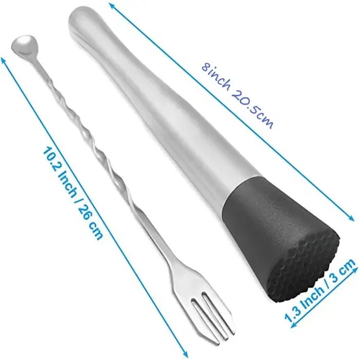 Muddler à Cocktail et cuillère à mélanger