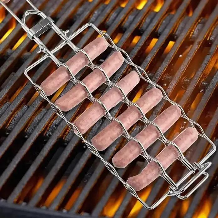Panier à grillades en maille métallique pour Barbecue