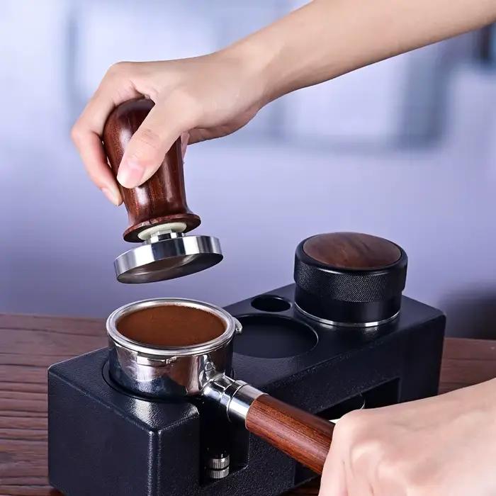 Barista outil expresso doseur support noir blanc ABS Station café frapper boîte multifonction