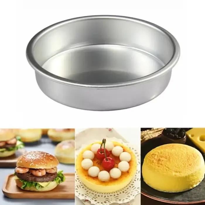 Grand rond fond solide ange nourriture gâteau pain bricolage outil de cuisson en alliage d'aluminium moule four en