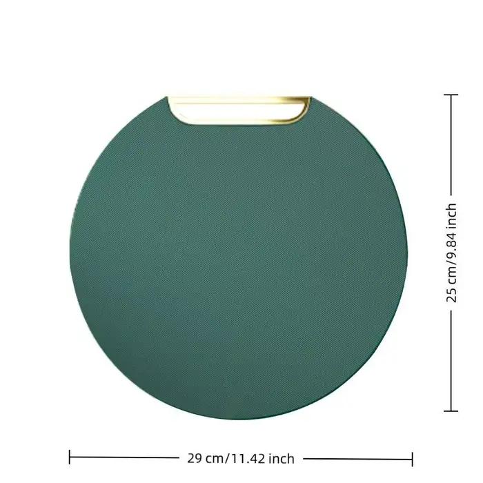Planche à découper double face antidérapante et anti-moisissure de 29 cm, pour cuisine, suspendable, avec compartiments séparés pour aliments crus et cuits, autoportante