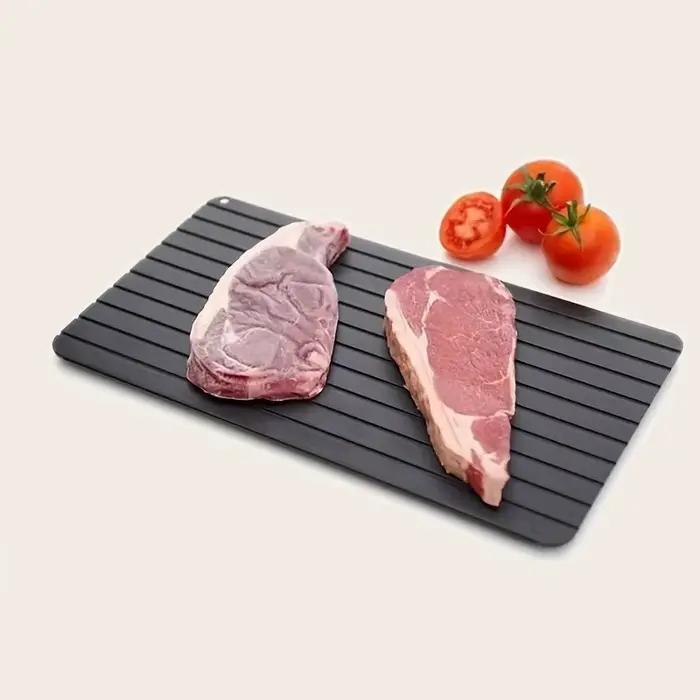 Grand plateau de décongélation rapide pour viande congelée, planche de décongélation rapide pour aliments, outil de cuisine