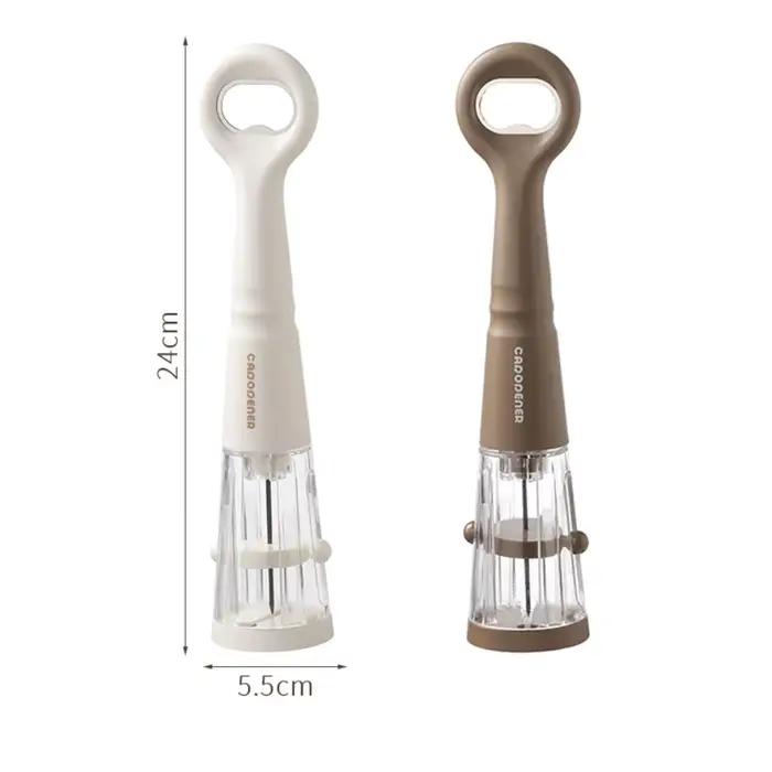 Ouvre-bouteille à pression d'air 2-en-1 pour vin et bière, tire-bouchon portable, gadget de cuisine, ouverture facile pour vin rouge et bière, sans effort, utilisation domestique