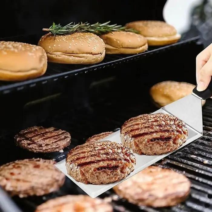 Spatule à griller à tête carrée ou rectangulaire avec lame