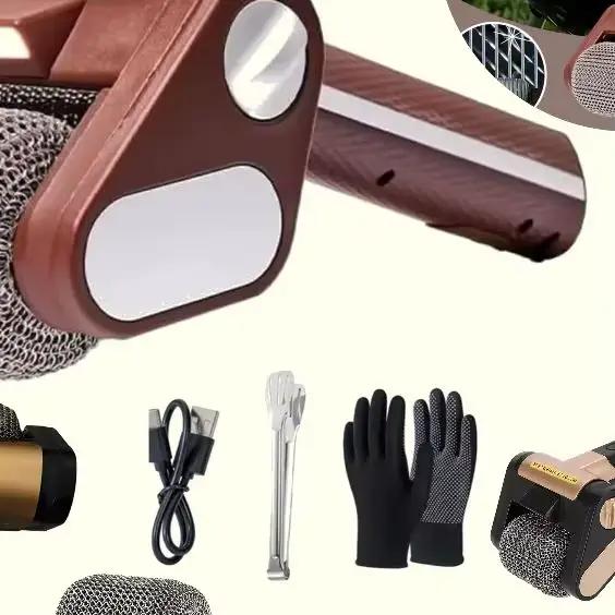 Brosse de gril à rouleau électrique 350 tr/min