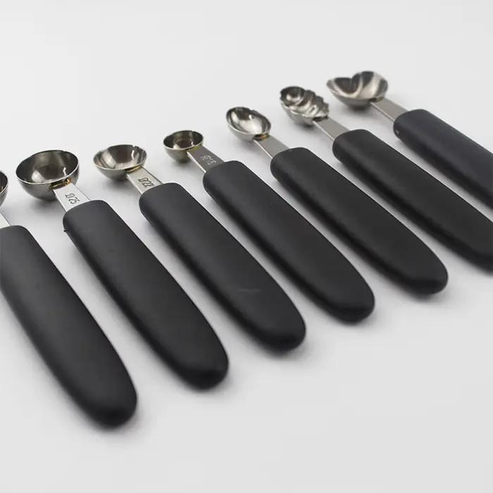 Cuillères à melon rondes simples en acier inoxydable de 10 mm/15 mm, outil indispensable pour les chefs professionnels et les cuisiniers amateurs