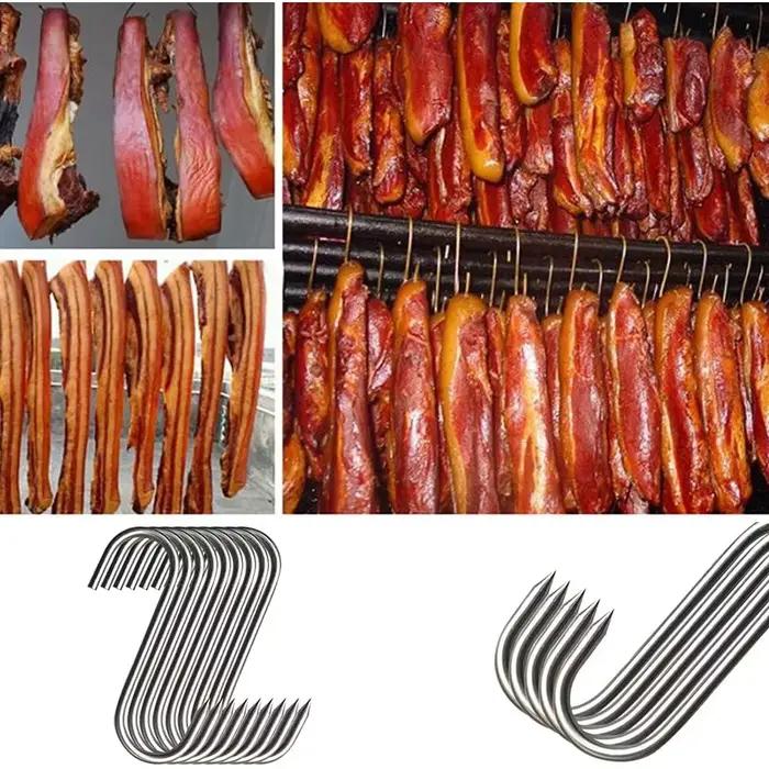 10-20 crochets à viande en acier inoxydable pour barbecue