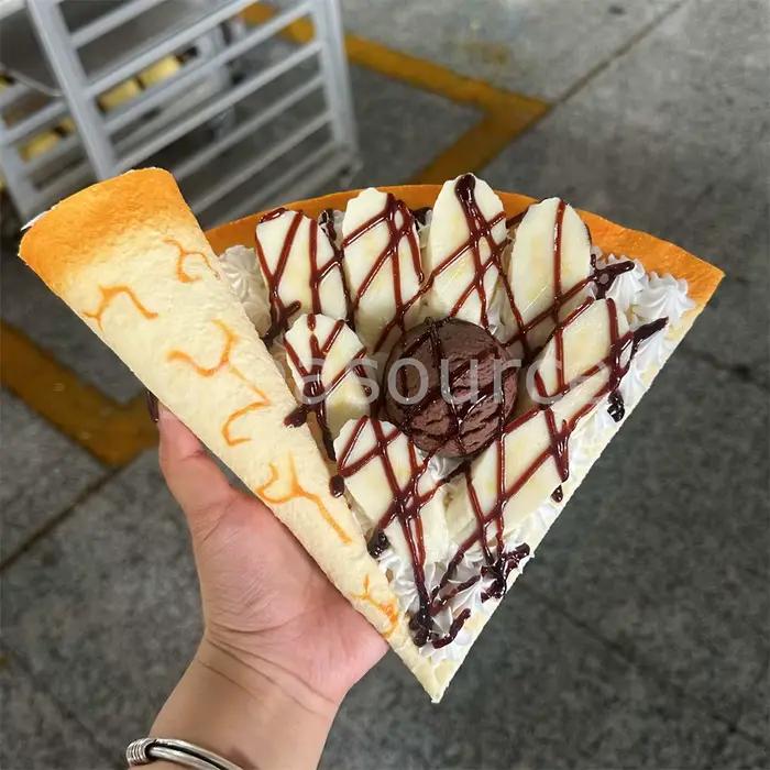 Artisanat crêpe gâteau AMRS accessoire fenêtre d'affichage échantillon commande modèle ouvert magasin de desserts stand banane beurre lait propagation dérive chocolat