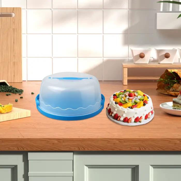 Boîte de transport ronde pour gâteau de 10 pouces avec couvercle et poignée