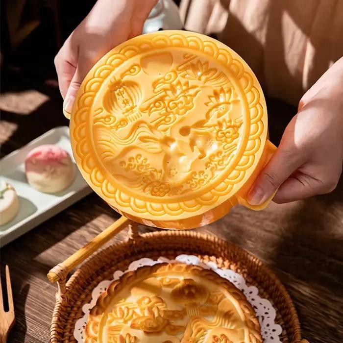 Grand moule à gâteau de lune pressé à la main
