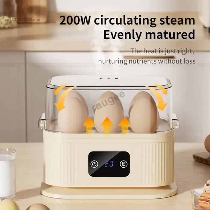 Cuiseur à œufs électrique mini automatique multifonctionnel pour petit-déjeuner