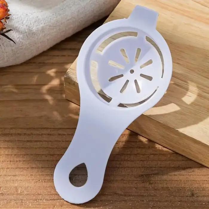Mathiateur de jaune d'œuf en plastique, accessoire de cuisine, outil ménager, filtre, outil de cuisson