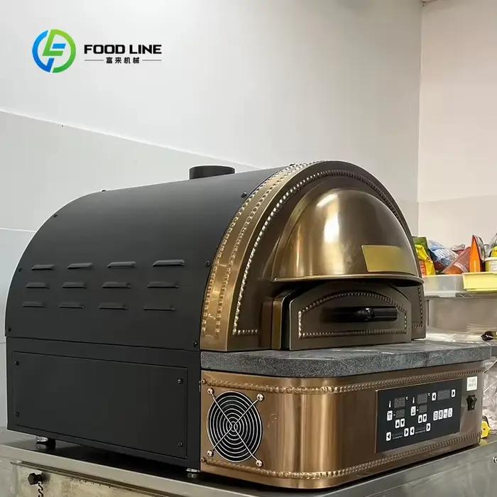 Four à pizza électrique à dôme personnalisé pour comptoir, équipement de cuisson compact en pierre, four à pizza à dôme commercial