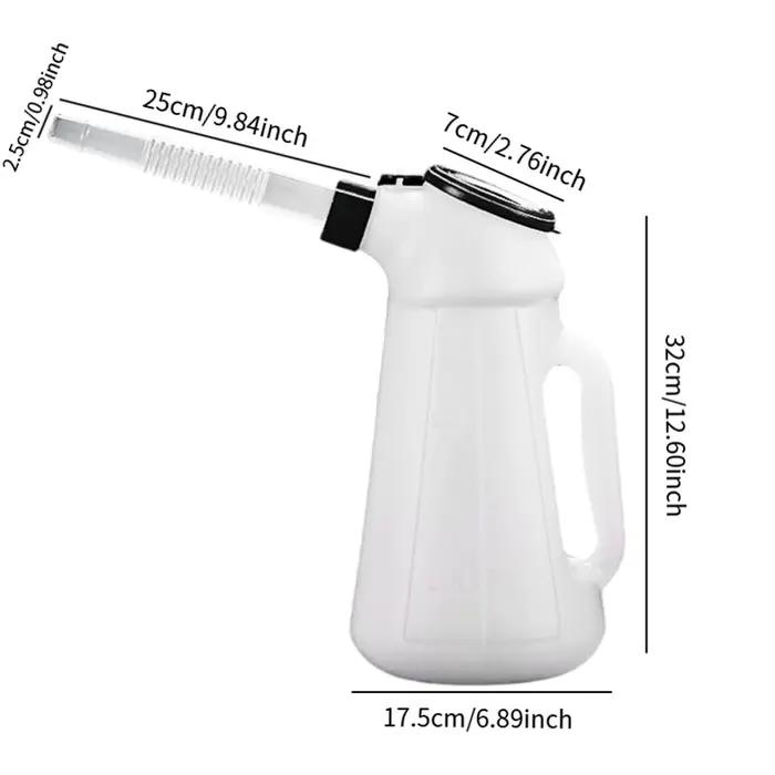 Conteneur de mesure d'huile 1,2 l/2l/3L/4L/5l, distributeur d'huile avec bec pour lubrifiant la Machine de voiture, véhicules domestiques, pichet d'huile automatique