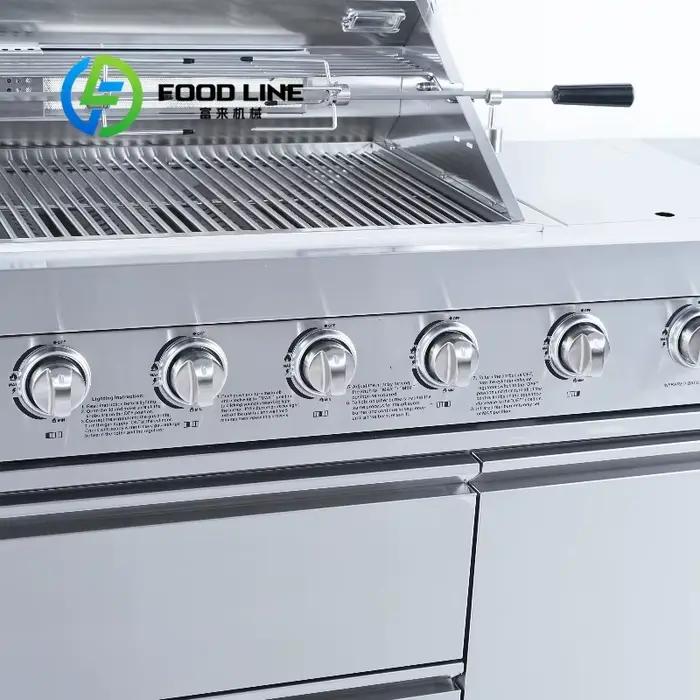 Barbecue à gaz autonome d'extérieur avec brûleur arrière infrarouge – Catégorie de produits : Barbecues