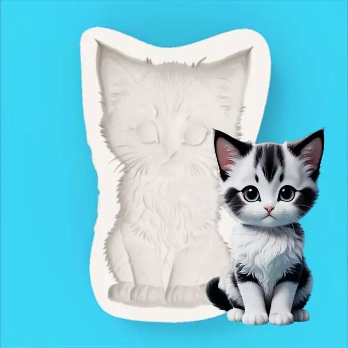 Moule en silicone chaton mignon