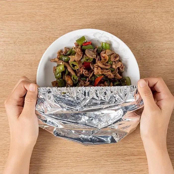 Feuilles de papier d'aluminium pour aliments