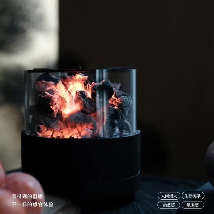 Poêle à thé à feu ouvert en fonte, charbon de bois, foyer de thé domestique en plein air, théière de cuisine