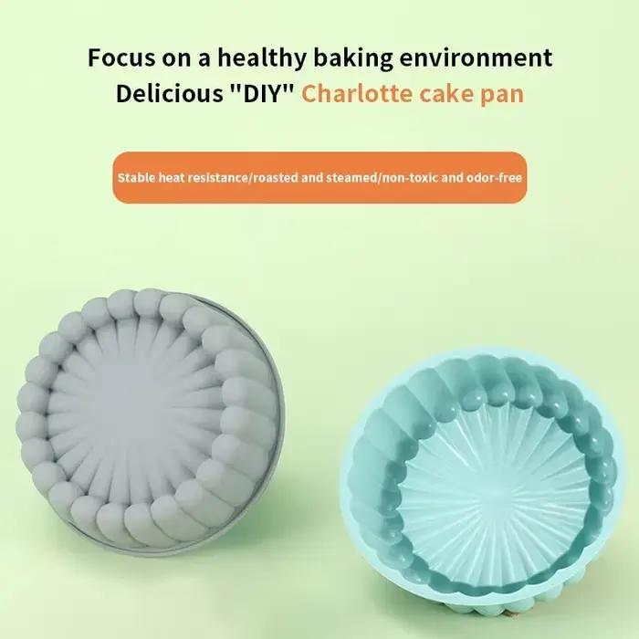 Moule à gâteau rond en silicone multifonctionnel antiadhésif pour pâtisserie DIY occasions spéciales femmes hommes