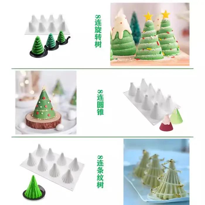 Moule à pâtisserie en Silicone en forme de cône pour arbre de noël