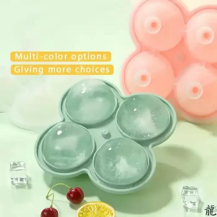 Grands plateaux à glaçons en Silicone, 1 pièce, faciles à libérer, sans fuite, parfaits pour le whisky, les cocktails, le jus et les fêtes