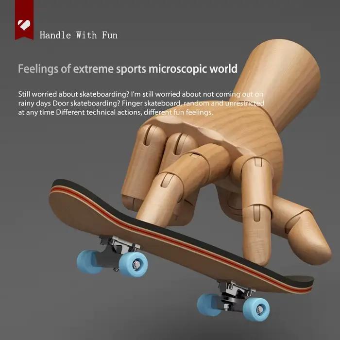 Mini Skateboard à doigts en érable, jeu de Sport de bureau, jouets à touche, Mini Skate drôle et mignon, cadeau de noël pour garçon