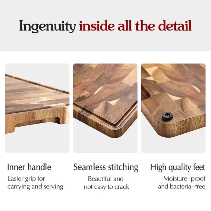 XINZUO Planche à découper en bois d'acacia