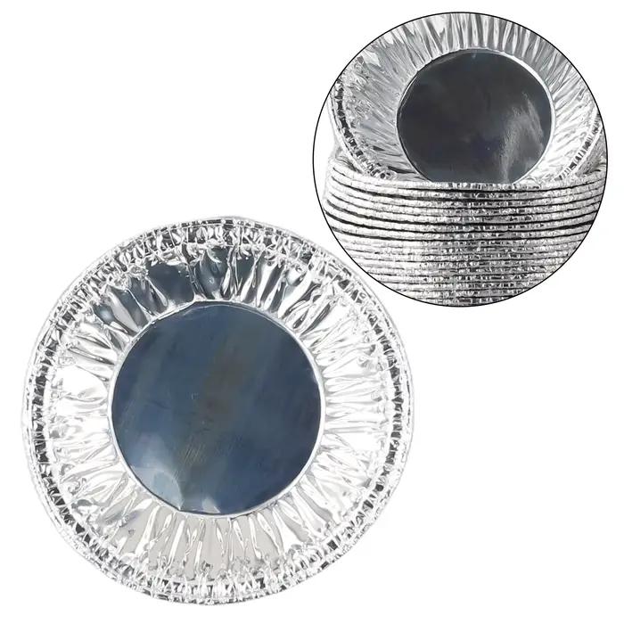 100 pièces aluminium 3in feuille tarte Pan jetable Mini Pot