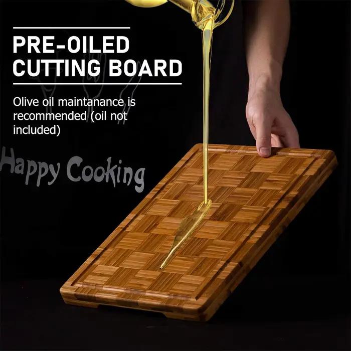 Planche à découper en bambou de qualité supérieure pour cuisine