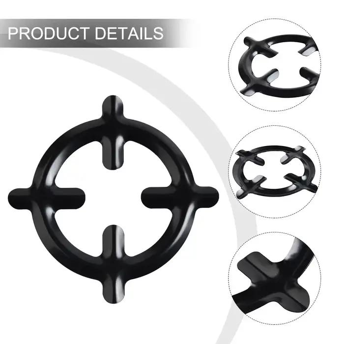 Anneau de cuisinière à gaz en fonte, réducteur de Pot, grilles, plaque de cuisson, support de Pot à café Moka, étagère de table de cuisson Durable et résistante à la chaleur, 1 pièce/2 pièces