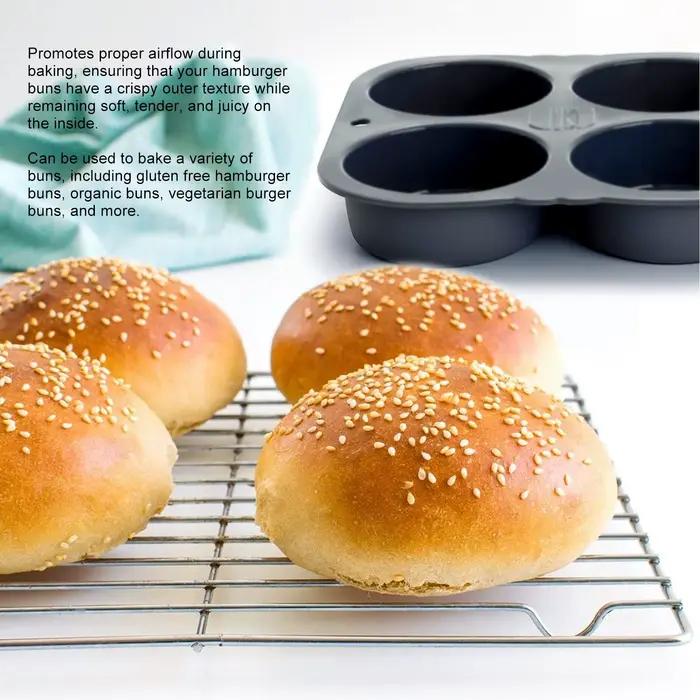 Moule à hamburger réutilisable pliable, 6 cavités, moule de cuisson pour la cuisine, jxMould-40 ℉ à + 446 ℉ Heat 02/10/2018