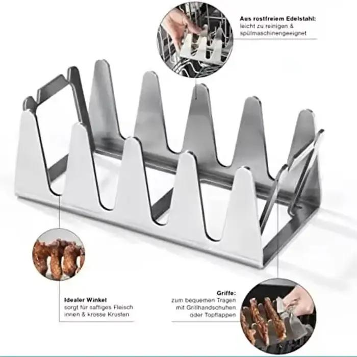 Grille de rôtissage en acier inoxydable T1 pour barbecue, accessoire de cuisine