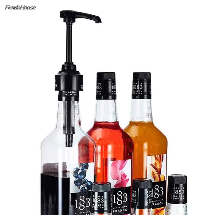Distributeur de Sistresset de Café, 1 Litres, Pompe de Liquide Noire, Bouteille de Jus de 10ml