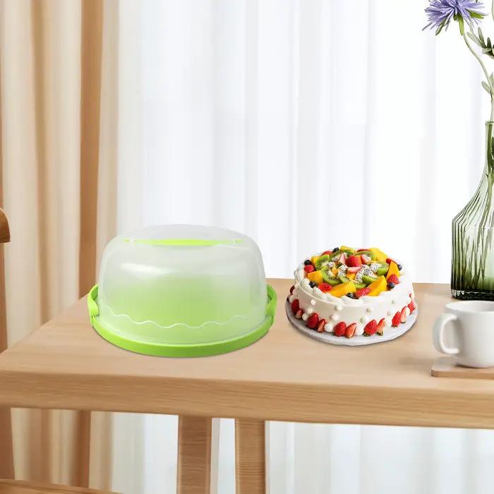 Boîte de transport ronde pour gâteau de 10 pouces avec couvercle et poignée