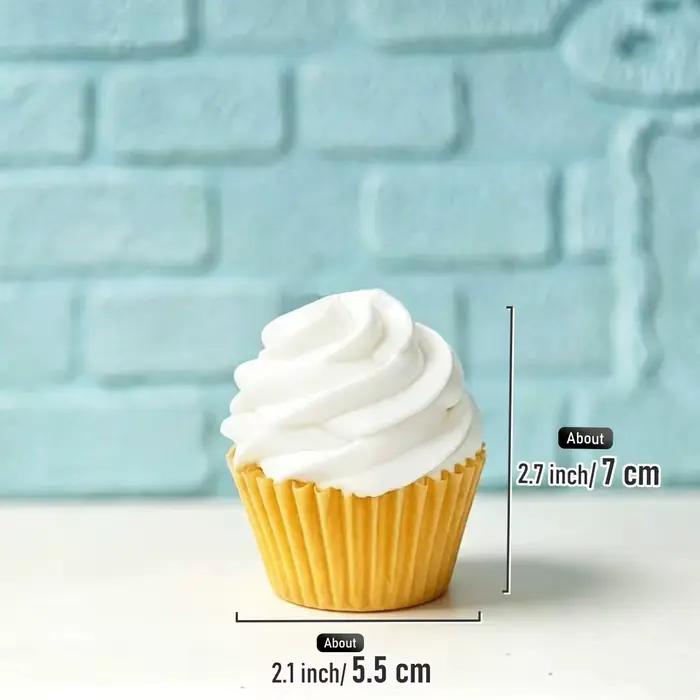 Support de présentation de cupcakes en papier simulé, accessoire de photographie créatif pour fêtes, desserts et pâtisseries
