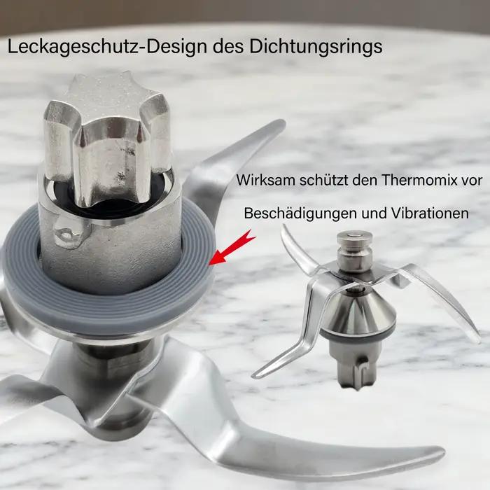 Lame de mélangeur à 4 lames pour Vorwerk Thermomix TM31 TM21 couteau de robot culinaire durable acier inoxydable pièce de clé de cuisson mélangeur de cuisine pour femmes occasions spéciales