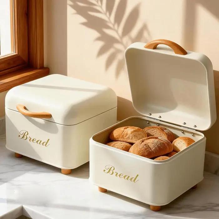 Boîte à pain robuste, petite boîte à pain pour comptoir de cuisine