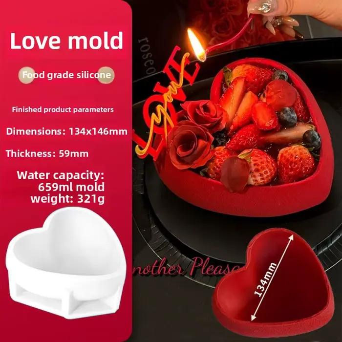3D amour chocolat Mousse nouveau moule en Silicone cuisson conception créative pâtisserie Dessert plateau anniversaire