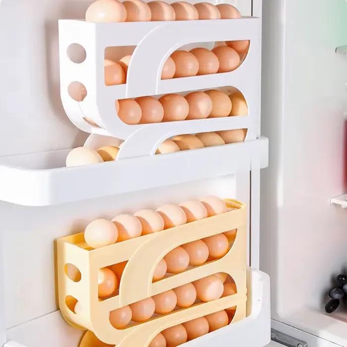 Boîte de rangement d'œufs à roulement automatique domestique