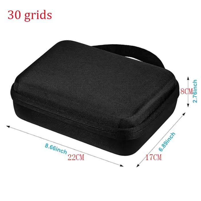 Boîte de rangement pour réfrigérateur pour flacons à insuline avec sac en filet