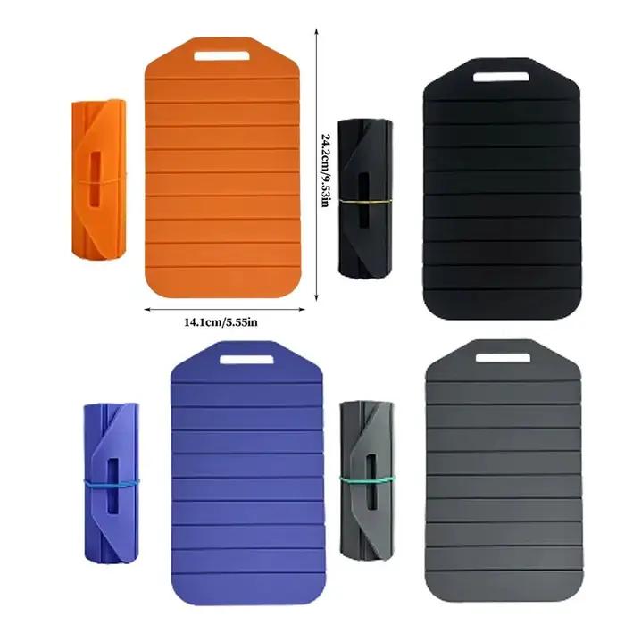 Planche à découper pliable antiadhésive, flexible, antidérapante, avec poignée facile à saisir, planche à découper en silicone portable