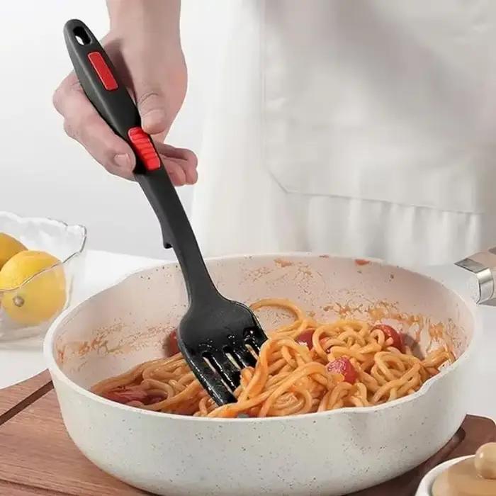 Ustensiles de cuisine flexibles en silicone, multifonctions, serveur de spaghetti, fourchette, fourcommuniste à salade, fouet, accessoires de service