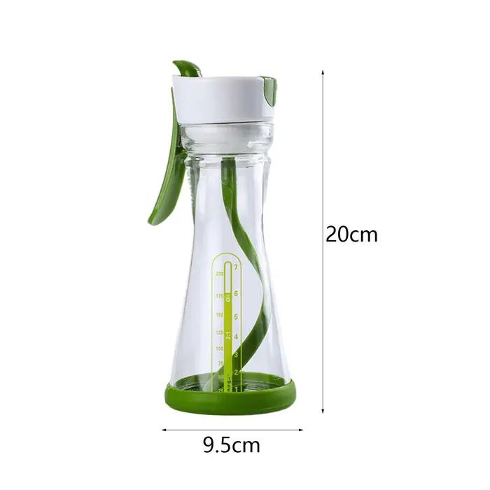 Shaker à salade 200ml Zones de versement faciles Conteneur de cordon de vinaigre fait maison aissces centre commercial pour les rassemblements BBQ Fêtes en plein air Pique-nique