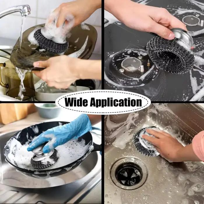 Brosse à Pot en acier inoxydable avec poignée