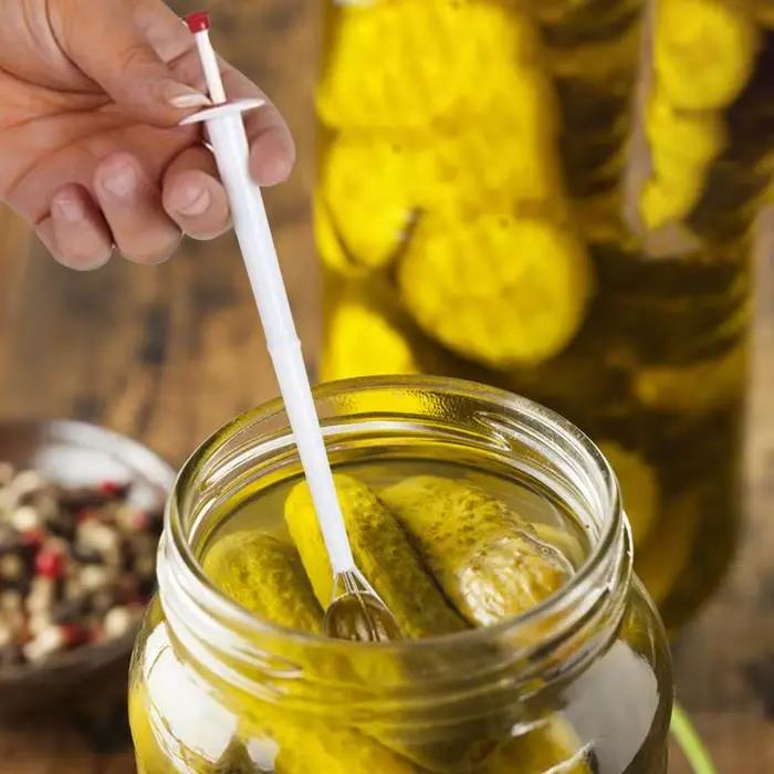Ramasseur de cornichons multifonction, fourchette à cornichons, outils de préhension des aliments pour pince à cornichons, Olive et poivre, Clips de cuisine propres et faciles à utiliser
