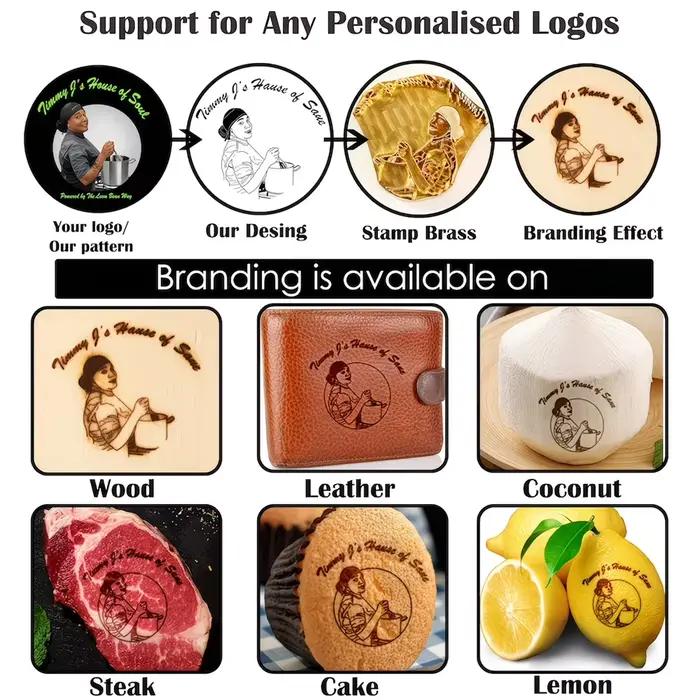Ciseau à marquer personnalisé pour burgers avec votre logo unique