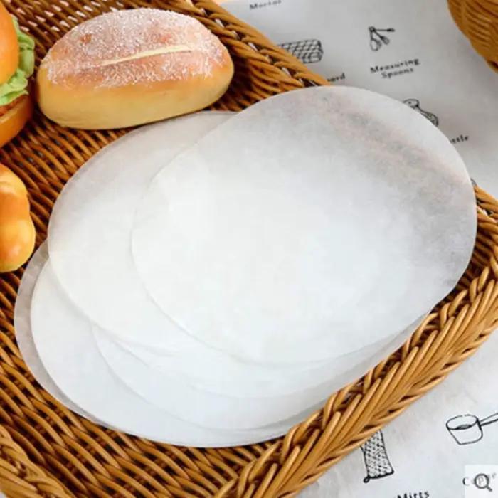 Plaques de papier parchemin ronds pour barbecue et cuisson à la poêle diamètre 15cm 20cm 23cm 100 pièces usage unique pour soirées et fêtes en famille ou entre amis