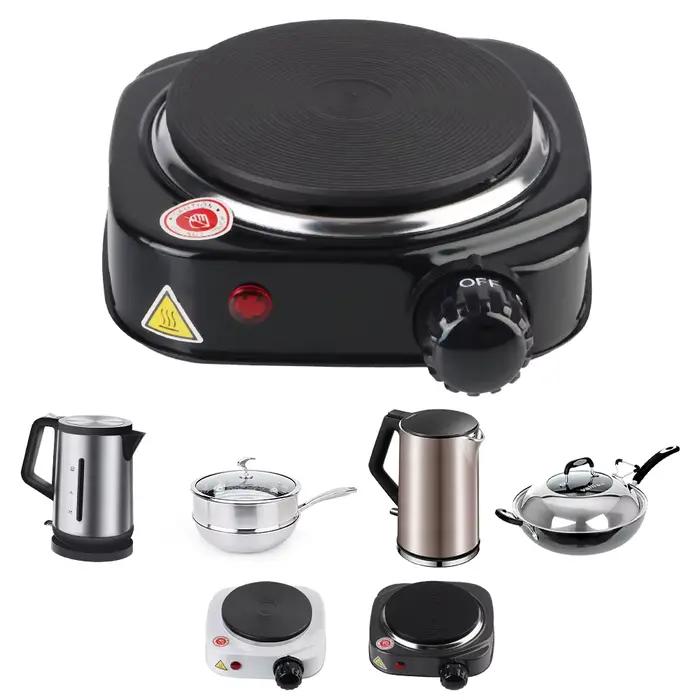 Mini cuisinière électrique multifonctionnelle pour café, lait et eau, idéale pour chauffer rapidement et économiser de l'énergie, disponible en gris clair et jaune clair