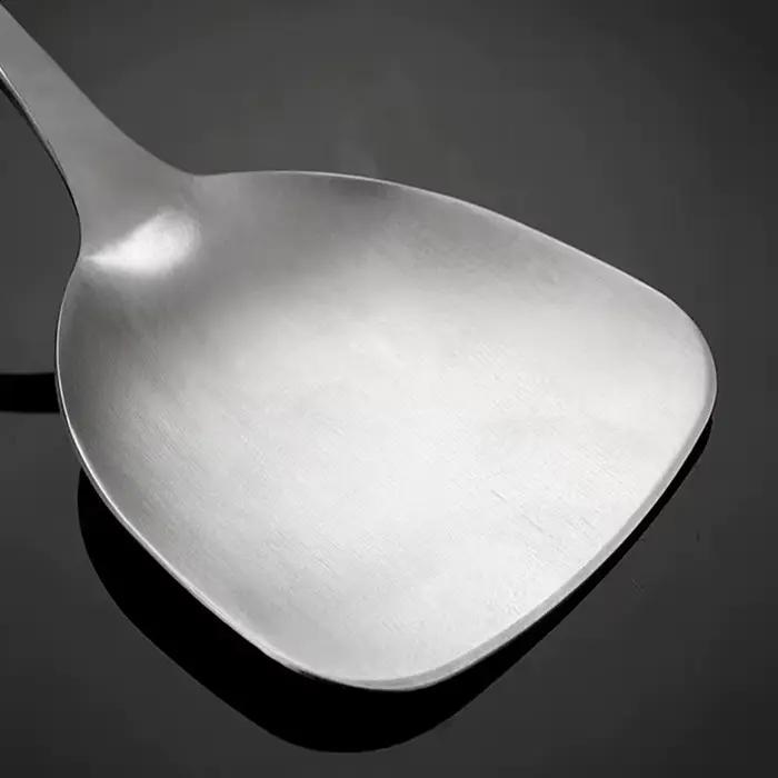 Wok spatule fer et louche ensemble d'outils ustensiles de cuisine spatule pour équipement de cuisine en acier inoxydable accessoires de cuisine essentiels