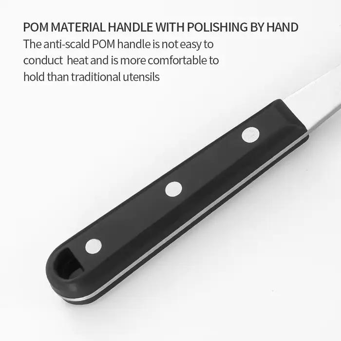 Spatule de plaque en acier inoxydable, tourneur de crêpes, Hamburger, Smasher, grattoir, tourneur de lasagnes, serveur